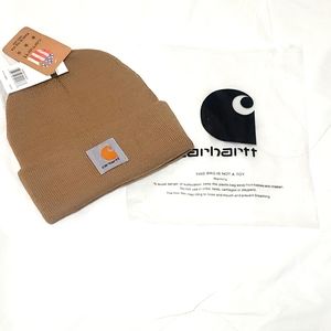Carhartt Knit Women's Cuffed Tan Beanie Hat